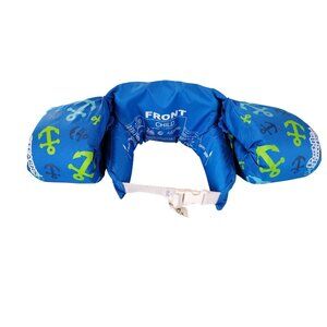 Stearns Puddle Jumper Life Jacket Swim Aid For Kids With Fun Dolphin & Anchor Pr